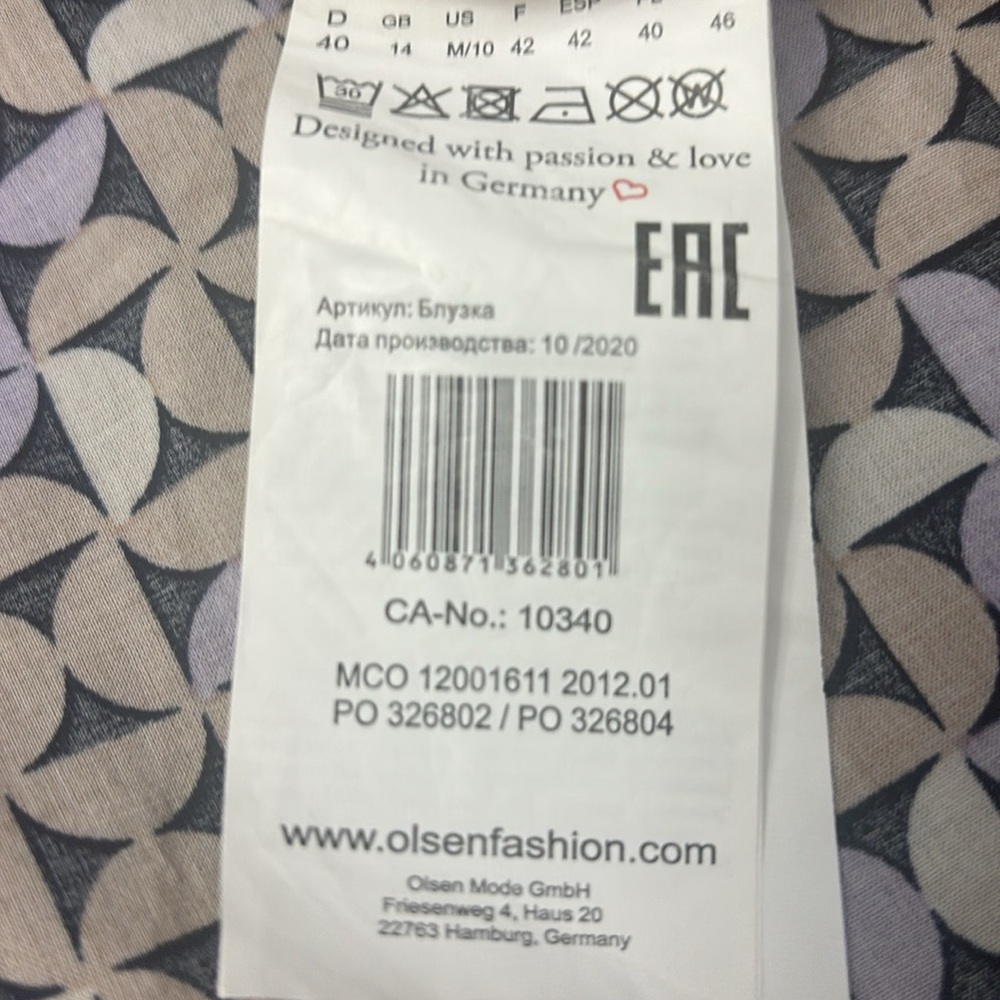 OLSEN Geometric Patterned Shirt - Picture 6 of 10
